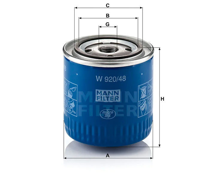 Filtre à huile MAHLE