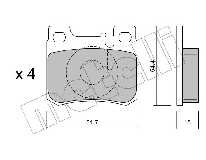 PLAQ AR MERCEDES 190,200,220,230,250