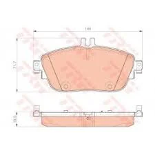 JEUX PLAQ.FREIN AV MERCEDES CLASSE A,B CDI 2011+++=GDB1932