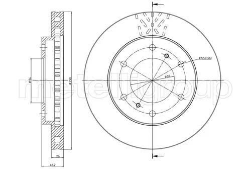 Disque de frein avant BOSCH · Ø 290 mm