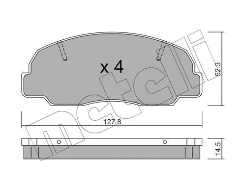 J.PLAQUETTE AV  MAZDA (B)=FDB532=22-0239-0