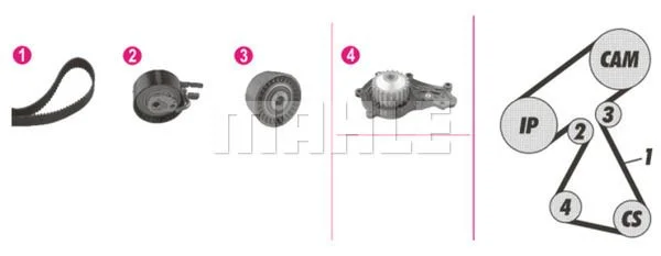 KIT DIS AVEC P/E 144D/25 F.FIESTA-PGT.BIPER 1.4HDI (5300239100+C-122)