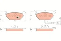 PLAQUETTE AV VW BORA GOLF IV AUDI A2 A3=22-211-2 =PL23130