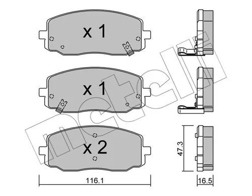 PK.100 PLAQ DE FREIN KIA PICANTO