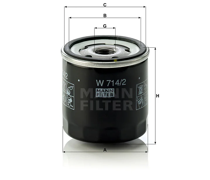 Filtre à huile MISFAT