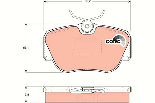 PLAQUETTE AV MERC M190 BENZ
