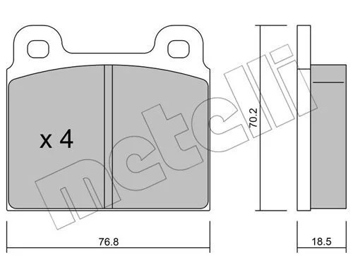 Plaquettes de frein PLASTEX