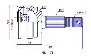 T.CARD INT.24/EXT.29 D.56 AH NISSAN ALMERA =841117
