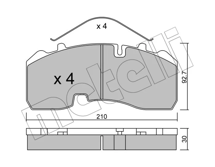 LJX05402Y59 PLAQ FR REMORQUE BP SYSTEME KNORR PETIT MODEL (BLOK FOR)