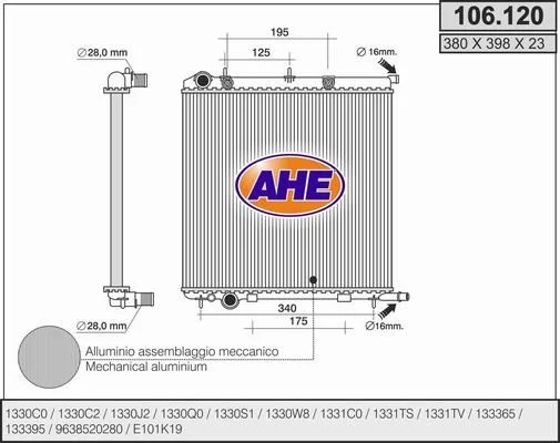 Radiateur de refroidissement AHE