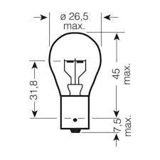 LAMPE 24V  21W  BA15S ECONOMIQUE
