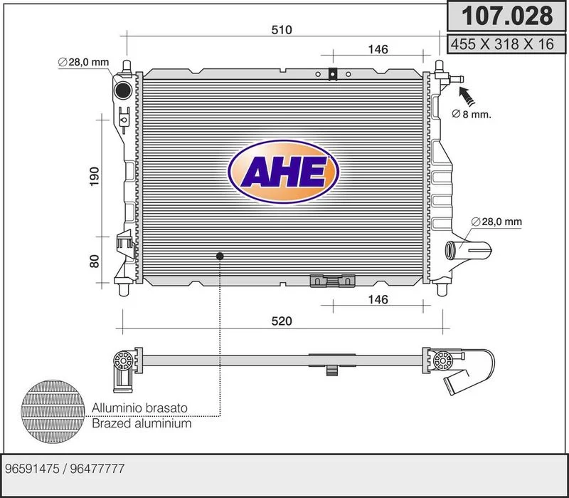 Radiateur de refroidissement AHE
