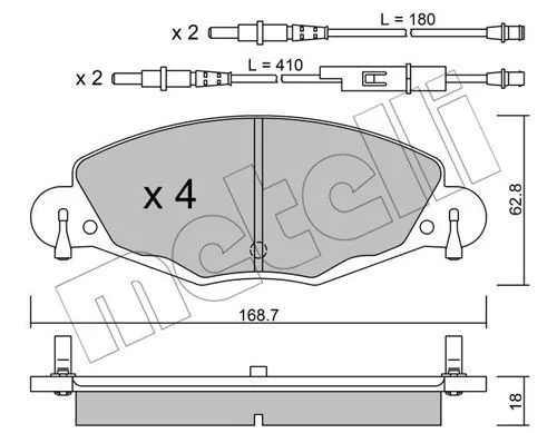PLAQ FREINUETTE DE FREIN CITROEN C5 = GDB1449=22-0332-0=FDB1412