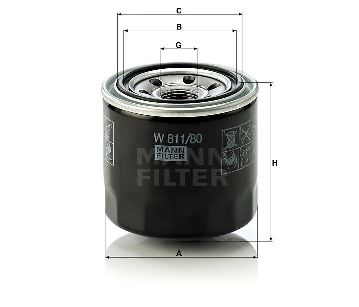 Filtre à huile MISFAT