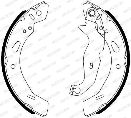 MACHOIRES DE FREIN FORD FIESTA VI 1.6/1.5 2008---2015