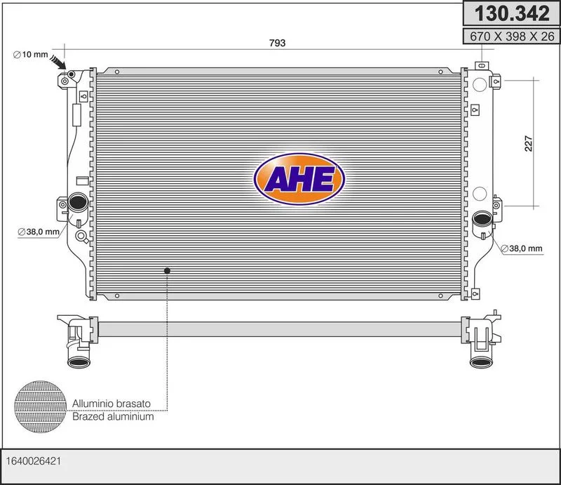 Radiateur de refroidissement AHE