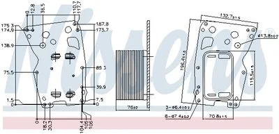 Radiateur d'huile NISSENS