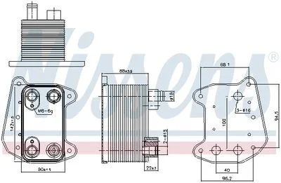 Radiateur d'huile NISSENS