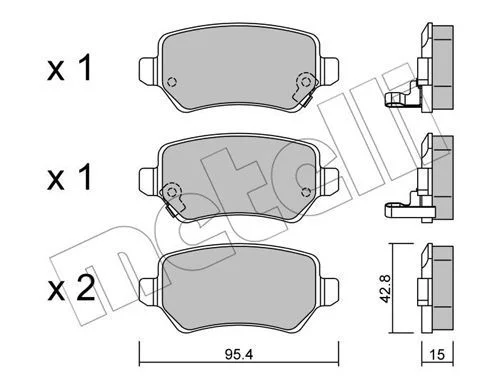PO.088 PLAQ DE FREIN KIA VENGA 1,6.CRDI-1,4CRDI-OPEL .G.ASTRA H COMBO