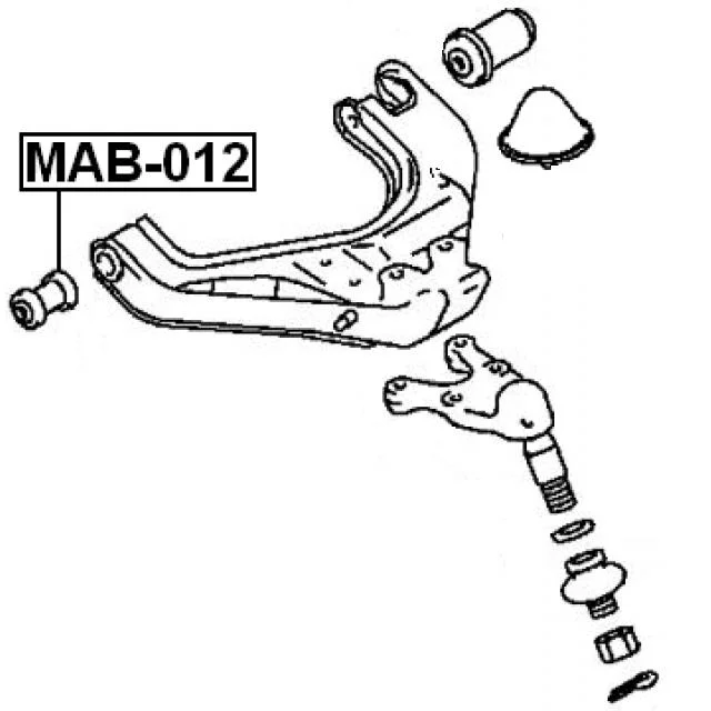 SILENB.AV TRIAN.INF(P.MODELE)MITSUB.L200-PAJERO I/II(64X40X14) 1/SACH