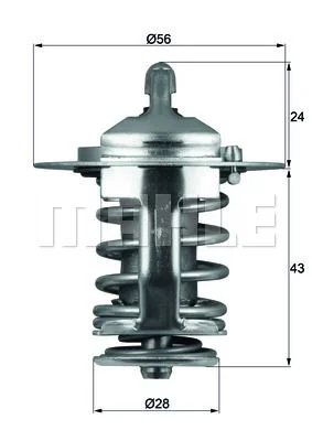 MD158570 Thermo d'eau MITSUBISHI LANCER CK1 1,3 12V 12.95-08.03  ess
