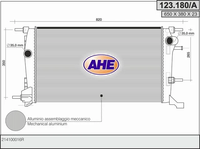 Radiateur de refroidissement AHE