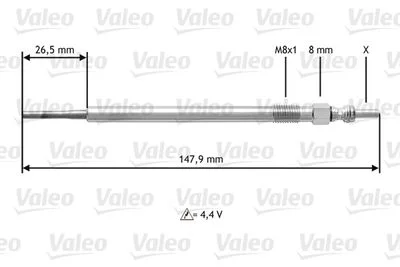BOUG PRECH 4.4V/25A MERC CLASS A(W169)2004-12GE105CH709SD8924 10/SACH