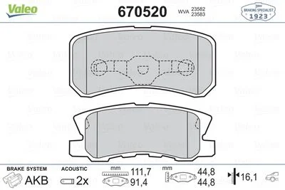 PLAQ FR.AR (111X45) MITSUBISHI OUTLANDER-PAJER III/IV 2006