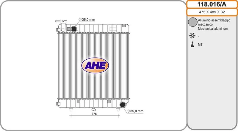 Radiateur de refroidissement AHE