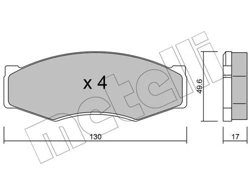 PN.061 PLAQ DE FREIN NISSAN PICK-UP =22-0066-0
