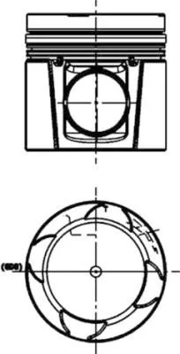 PISTON(D.130 ,AXE.55,HA:82 ,CH:90.8) DAF CF 85 FA 85.360 2006-13