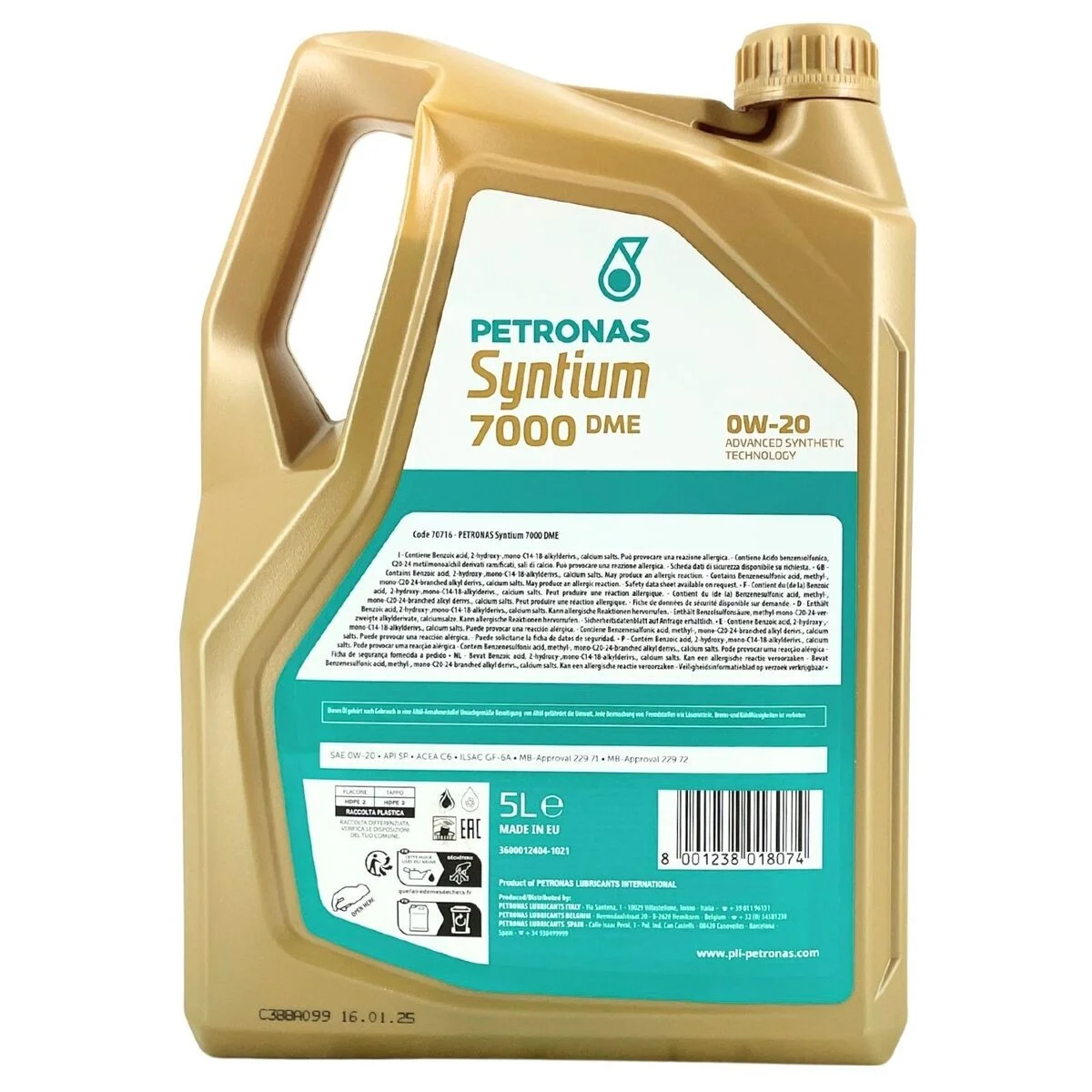 SYNTIUM 7000 DME 0W20 SP 4X5L