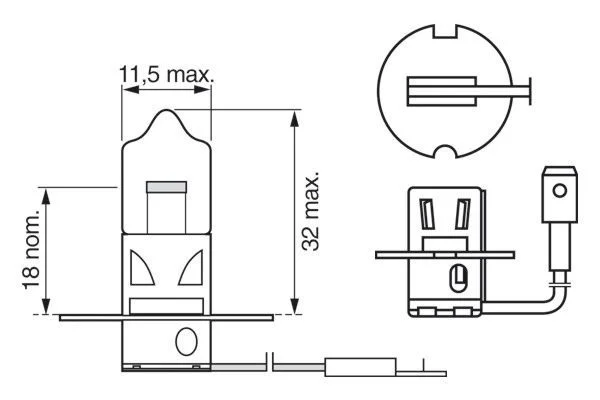 LAMPE H3 / 55W / 12V  BOITE 1
