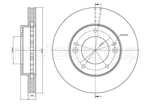 Disque de frein avant METELLI · Ø 302 mm