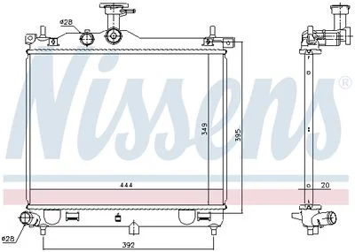 Radiateur de refroidissement NISSENS