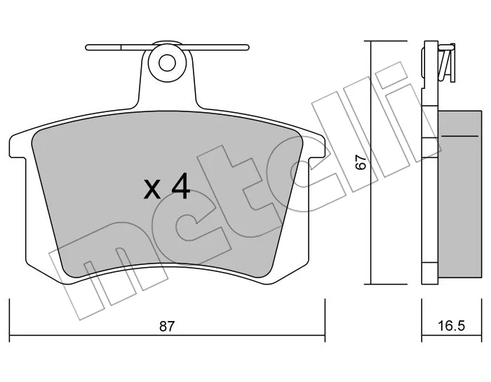 PLAQ  AR ALFA ROMEO,164 AUDI 100,200,80,90,A4,A6=WBP24538A=GDB1163