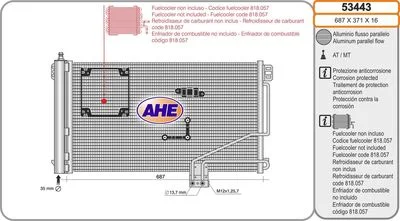 CONDENSEUR DE CLIM MERCEDES C220/C200 (W203)=NIS-94544