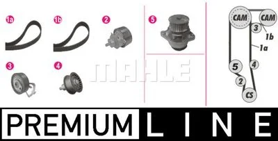 طقم التوزيع MAHLE