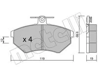 PLAQ AV VW CADDY SEAT IBIZA AUDI=22-50-2 =PL20168