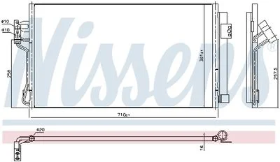CONDENSEUR DE CLIM MERCEDES VIANO - VITO ( W639 )=AHE-43095