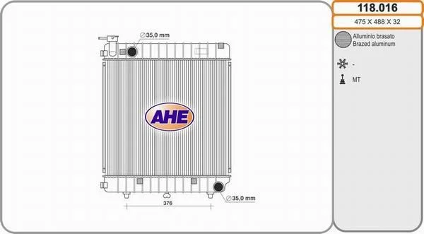 Radiateur de refroidissement AHE