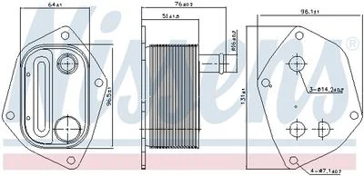 Radiateur d'huile NISSENS