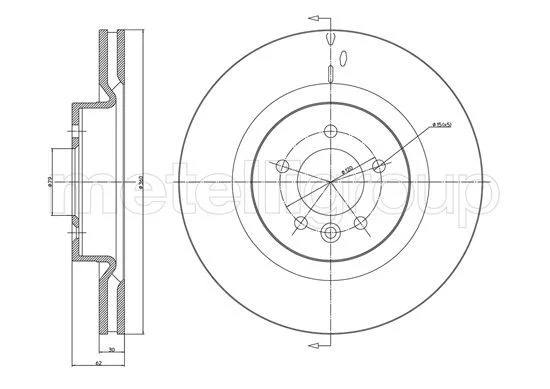 D.FR AV 360X79X62X5T L.R.DISCO IV-RANGE SP=A4014V=231067C REM DDF1434