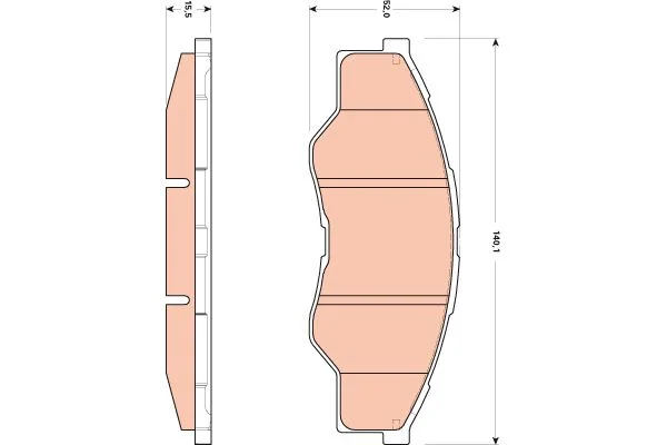 PLAQ AV TOYOTA HILUX -VIGO=22-0797-0