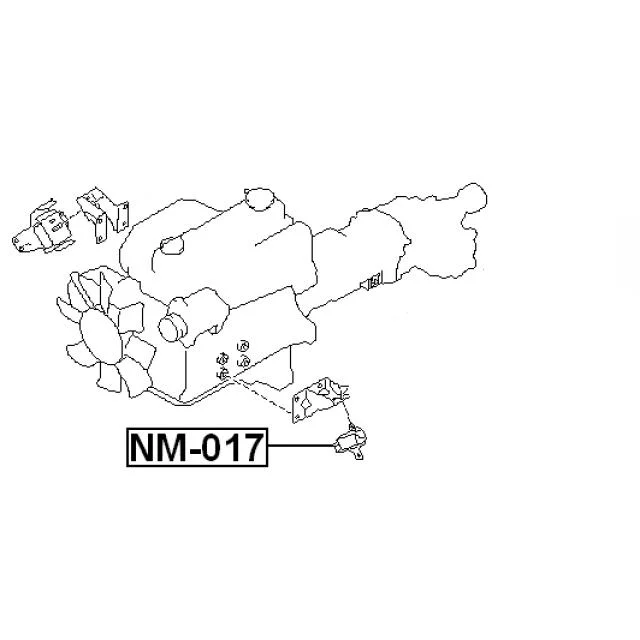 SUPPORT MOT. AV NISSAN PICK-UP(D21)(D22) TERRANO 1/SACH