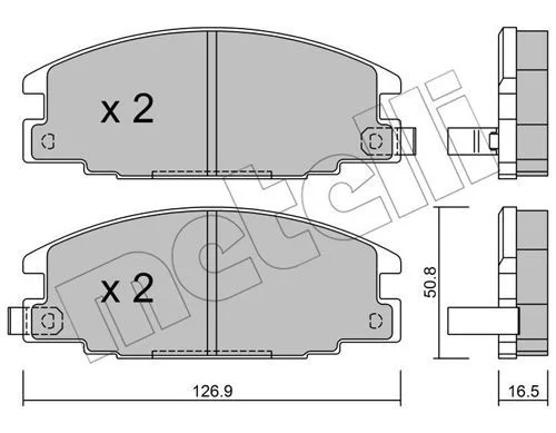 PI.040 PLAQ DE FREIN ISUZU TROOPER =22-0244-0
