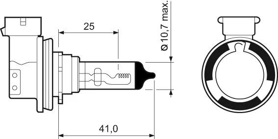 LAMP 12V H11