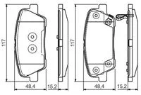 وسادات الفرامل الخلفية BOSCH