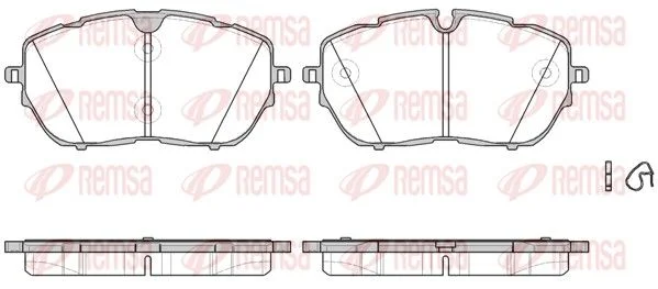 PLQ FR AV(148,4X18,4X73) PEUGEOT 308II 1.6GTi 2015-21 =22-1105-0