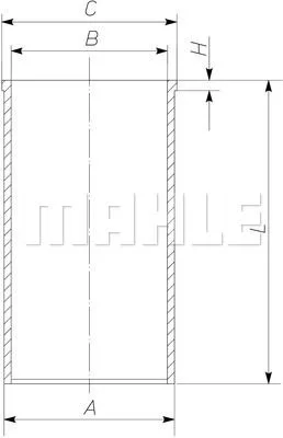 قميص الأسطوانة MAHLE